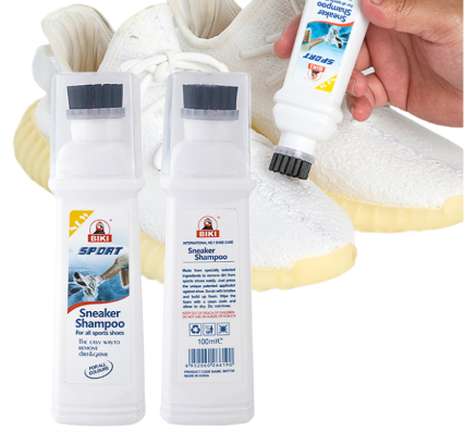 Kit pentru Curățarea Încălțămintei Albe – Soluție cu Perie Integrată pentru Îndepărtarea Petelor