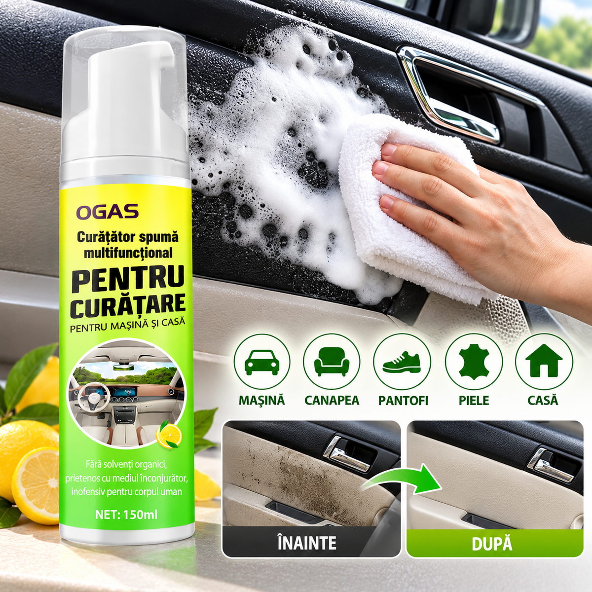 Soluție de Curățare Interior Auto